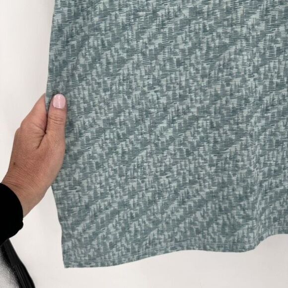 L.L. Bean Streamside Shirt Top Size 2X Plus Crew Neck Short Sleeve Green Active - Picture 5 of 10